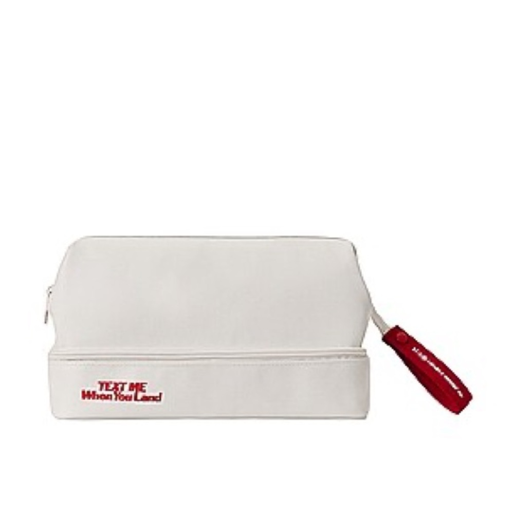 BEIS x LONELY GHOSY Travel Dopp Kit Toiletry Bag with Red Zipper Pull